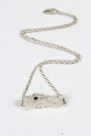Logged Out Necklace, silver