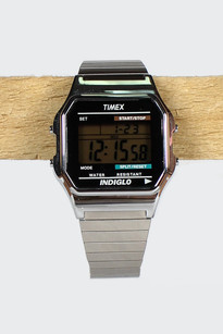 Mens 80 Digital INDIGLO Classic Watch, silver (T78587)