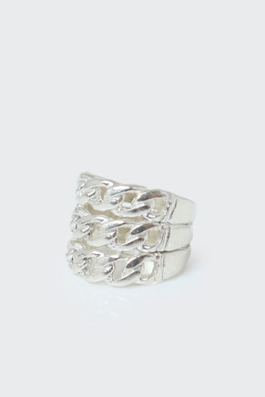 Noble Chain Ring, bright silver