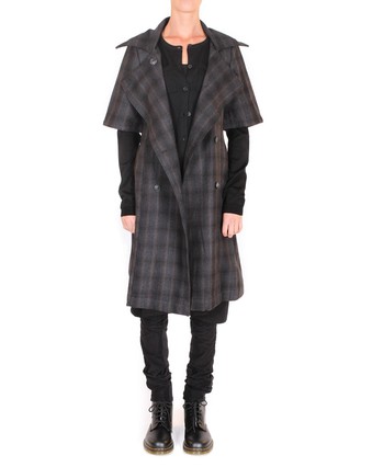 The Trench in Wool Check