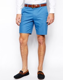 Slim Fit Shorts In Washed Cotton