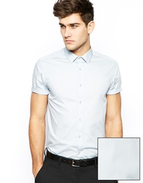 Smart Shirt In Short Sleeve In Cotton