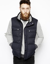 Quilted Vest With Down Fill