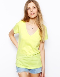 T-Shirt with V Neck
