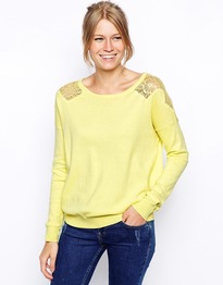 Jumper With Lace Inserts