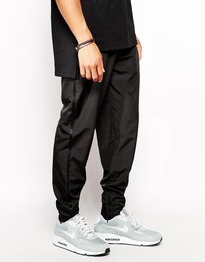 Regular Sweatpants In Nylon With Side Stripe