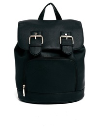 Backpack with Double Buckle Detail