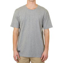 Huffer Staples - Sup Tee Contemporary Badge - Grey Marle