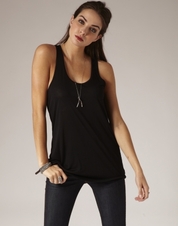 essential relaxed fit racer back singlet