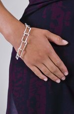 soul geometrics bracelet in silver