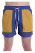 mens alba board shorts, blue/yellow