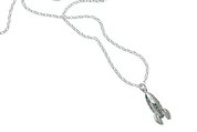 sterling silver karen walker rocket ship necklace