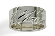 sterling silver karen walker flame engraved ring