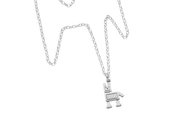 sterling silver karen walker robot dog necklace