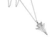 sterling silver karen walker camoflage plane necklace