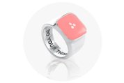 sterling silver huffer pink 'do your thing' ring