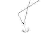 sterling silver karen walker anchor necklace