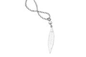 sterling silver karen walker leaf and pearl necklace