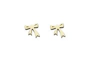 9k yellow gold karen walker mini bow earrings