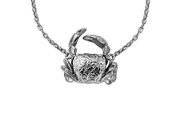 sterling silver karen walker crab necklace