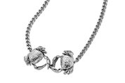 sterling silver karen walker double crab necklace