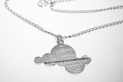 sterling silver huffer cloud pendant