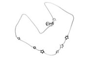 sterling silver karen walker scattered star necklace
