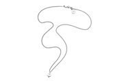 sterling silver karen walker mini anchor necklace