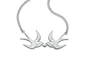 meadowlark double swallow necklace