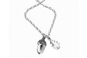 sterling silver karen walker acorn and leaf necklace