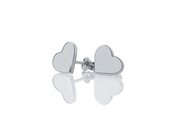meadowlark candy heart sterling silver stud earrings