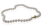 akoya pearl strand with 9ct yellow gold clasp