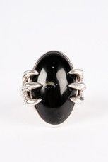 Eagle Egg Ring, Onyx, Medium