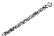 sterling silver large curb link bracelet