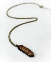 a&h feather pendant (kauri ply)