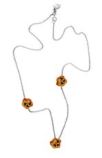 karen walker 3 mini flower necklace - citrine