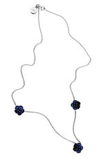 karen walker 3 mini flower necklace - sapphire