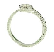 zoe & morgan eternity snake ring -  sterling silver