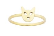 9ct yellow gold karen walker mini cat ring