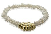 cultured pearl necklace with 14ct yellow gold clasp