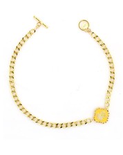 Classic Enameled Necklace in Yellow by Karen Walker