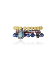 Bleeker Street Bracelet Set in Blue by Samantha Wills