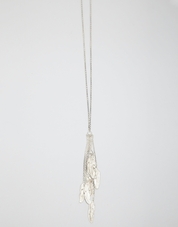 Long Multi Feather Necklace