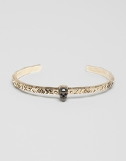 House of Harlow 1960 Engraved Skull Cuff
