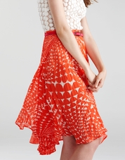 Sunray Pleated Skirt - Print