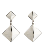 zabbana double pyramid earrings