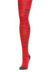 Space Block Tights, red