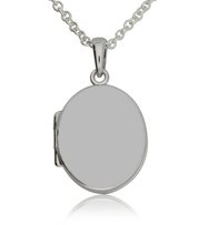 sterling silver small oval locket
