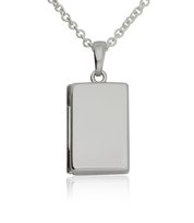 sterling silver small rectangular locket