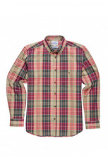 anton cotton check shirt, Green